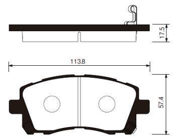 

Тормозные колодки Sangsin brake SP1225