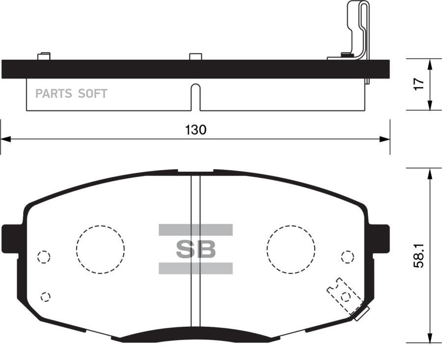 

Тормозные колодки Sangsin brake SP1240