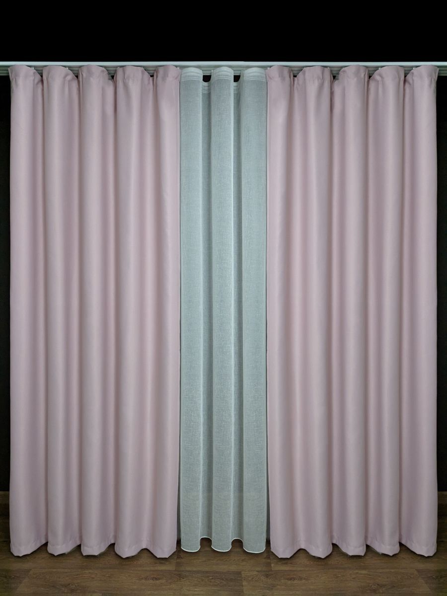 

Штора A&H блэкаут 150x270 см 1 шт на шторной ленте, BLACK-1