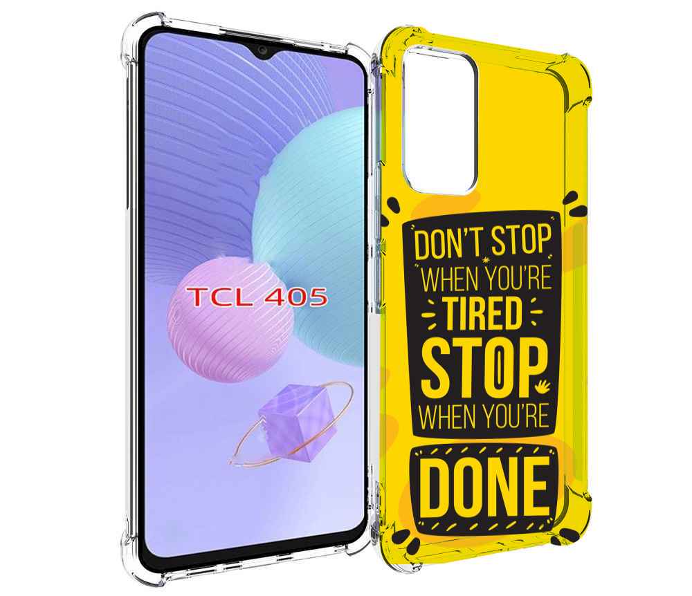 

Чехол MyPads yellow-done для TCL 405, Tocco