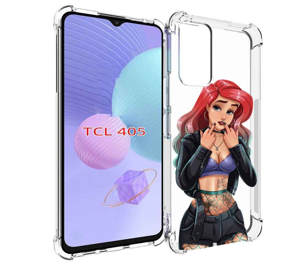 

Чехол MyPads Ариэль-русалочка-готика для TCL 405, Tocco