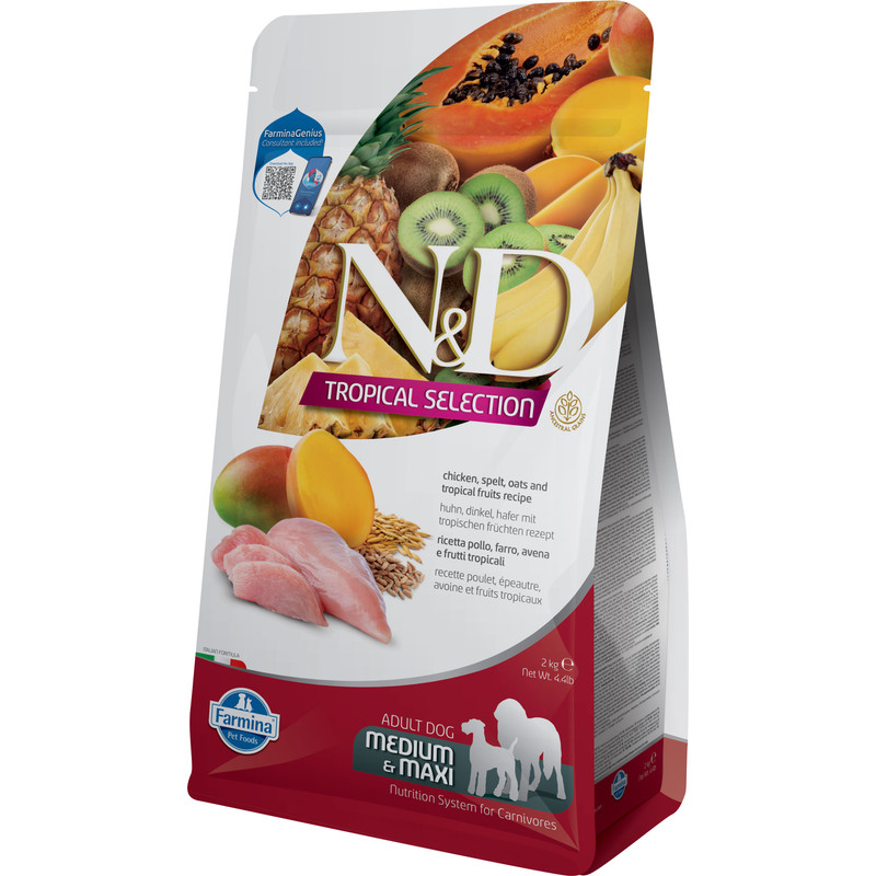 

Сухой корм для собак Farmina N&D Tropical Selection, курица, 2 кг