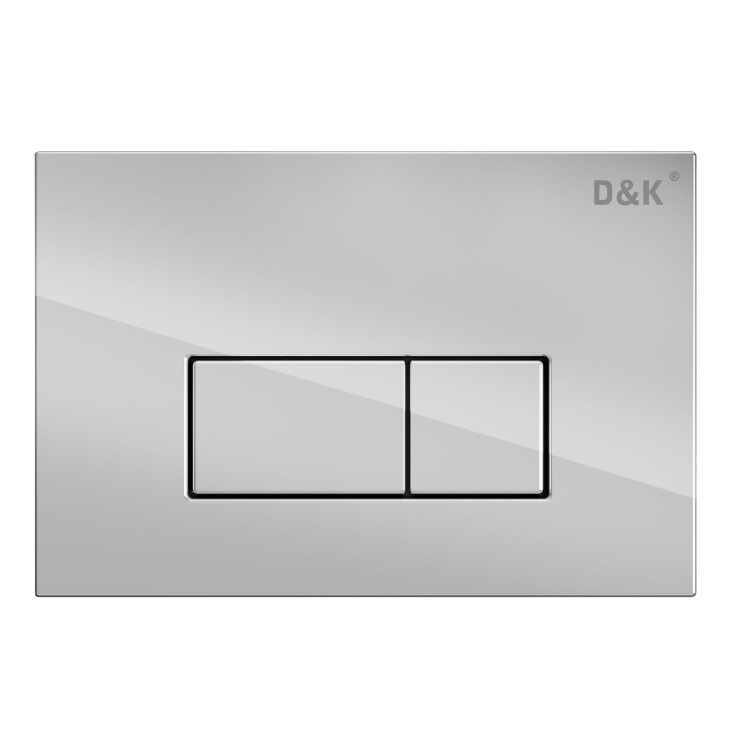 Кнопка смыва для инсталляции скрытого монтажа D&K Rhein, хром (DB1499001) смывной бачок скрытого монтажа santiline sl 02 с кнопкой смыва