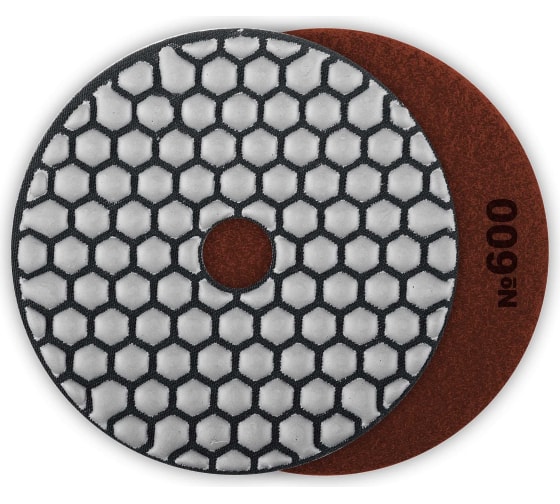 Алмазный гибкий шлифовальный круг для сухого шлифования ЗУБР 100мм №600