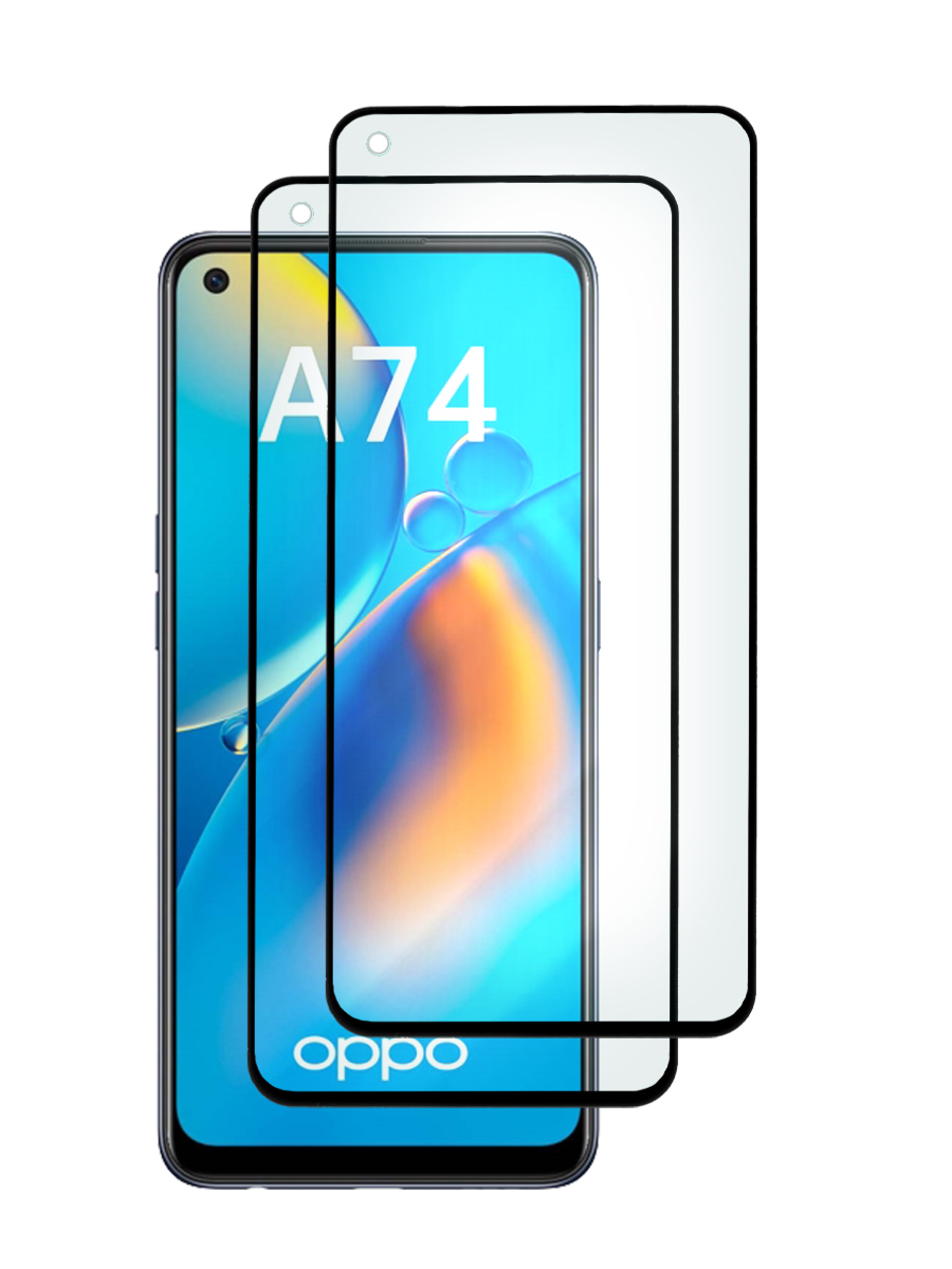 

Защитное стекло 2шт для Oppo A74,A94 6.43" с рамкой, черное, MOTG2-3D-OPPO-A74-BLK