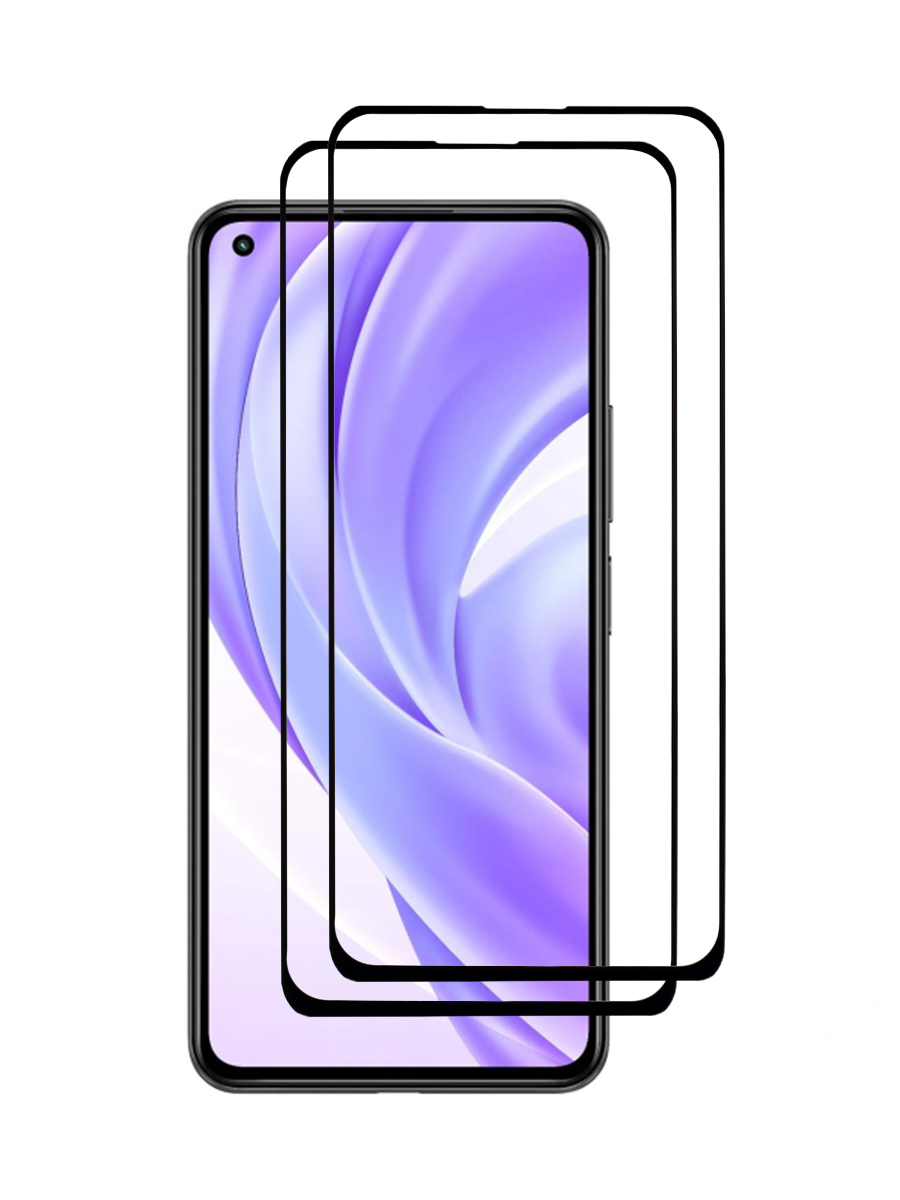

Защитное стекло 2шт для Xiaomi Mi 11 Lite 6.55" с рамкой, черное, MOTG2-3D-XMI-MI11LT-BLK