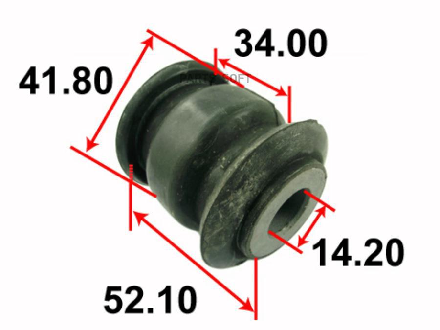 

Сайлентблок рычага резиновый Tenacity (1236) AAMHO1037 Front