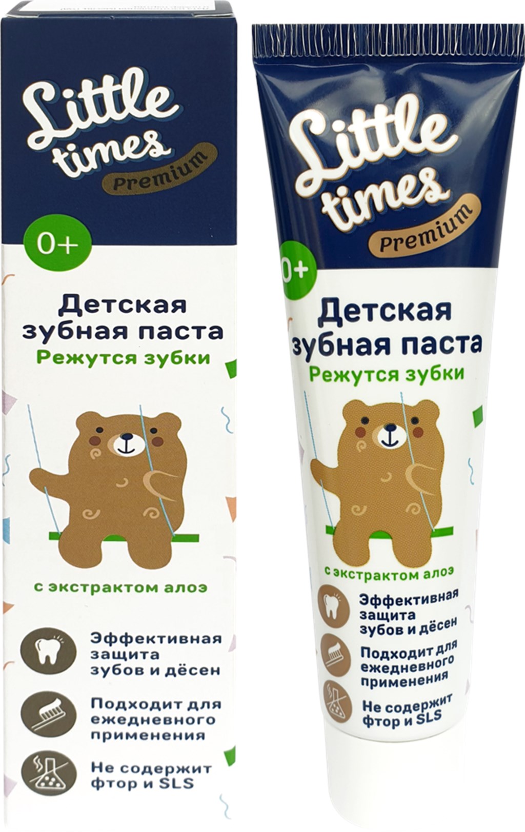 Зубная паста для детей Little Times Premium Режутся зубки 50 мл