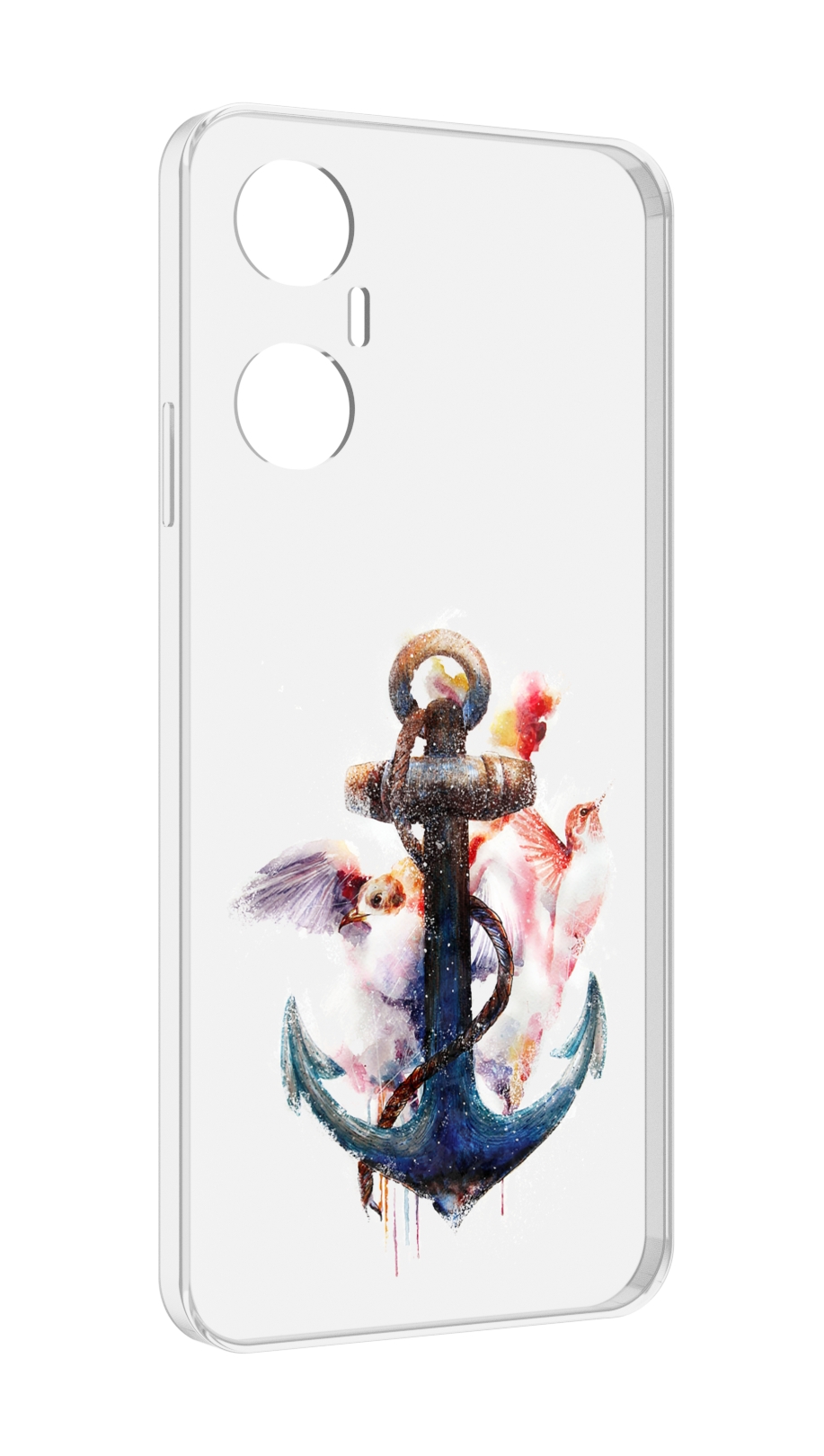 

Чехол MyPads якорь с птицами для Infinix Hot 20 5G, Прозрачный, Tocco