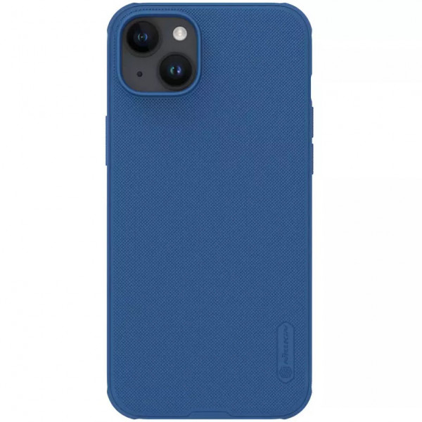 

Матовый чехол Nillkin Super Frosted Shield Pro для Apple iPhone 15 Plus, синий, Super Frosted Shield Pro