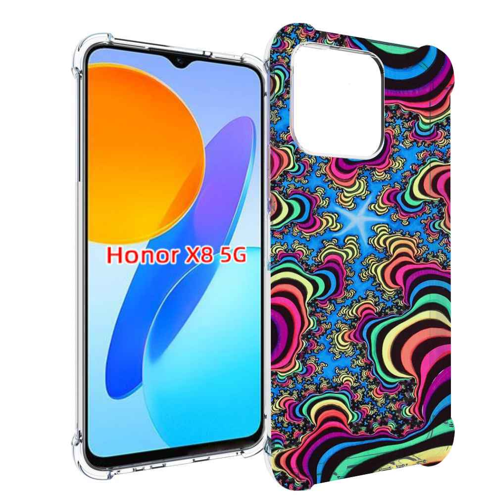 

Чехол MyPads щупальца иллюзия для Honor X8 5G, Прозрачный, Tocco