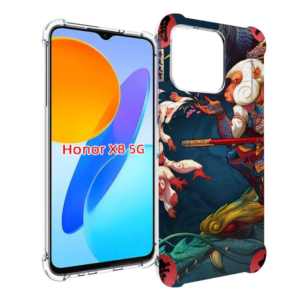 

Чехол MyPads японская обезьяна для Honor X8 5G, Прозрачный, Tocco
