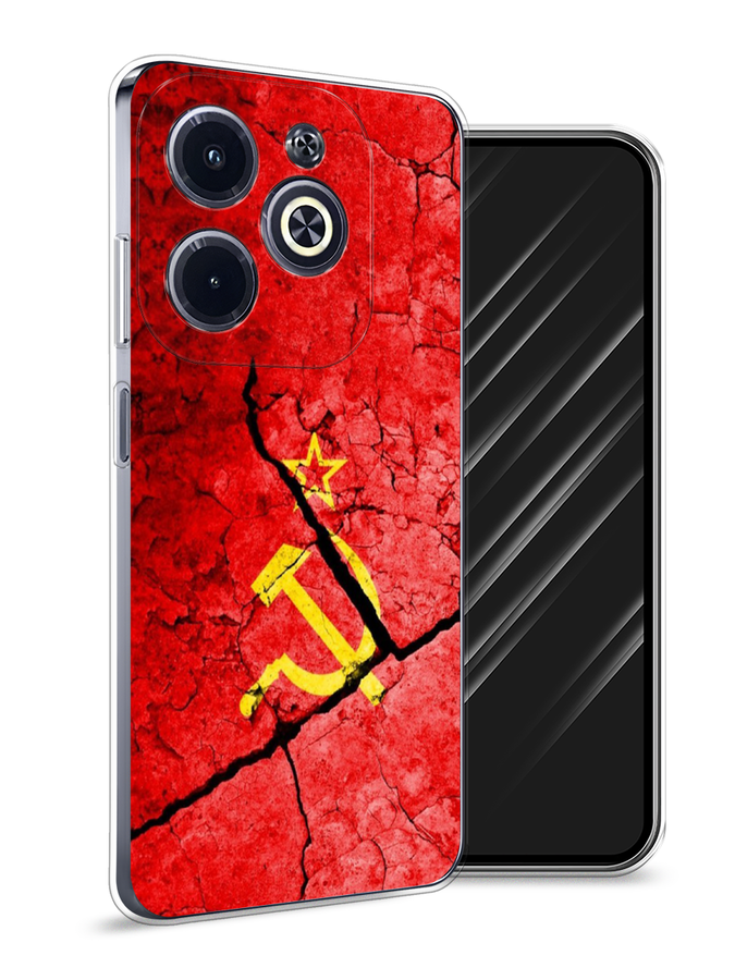 

Чехол Awog на Infinix Hot 40i "СССР", Красный;черный;желтый, 3105450-1