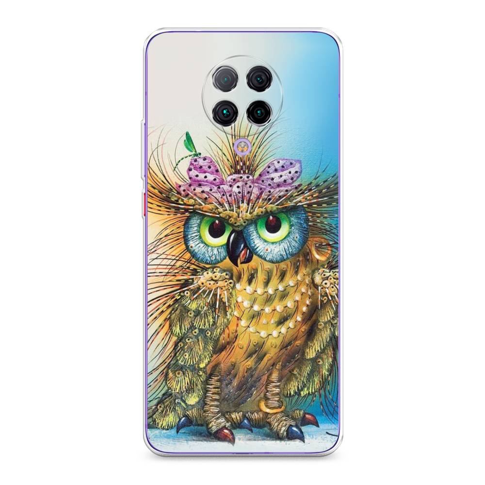 

Чехол на Xiaomi Poco F2 Pro/Redmi K30 Pro "Модная сова", Коричневый;голубой, 37050-1