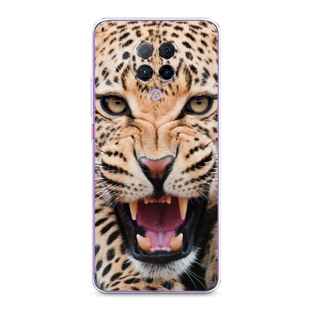 

Чехол на Xiaomi Poco F2 Pro/Redmi K30 Pro "Леопард 3d", Бежевый;черный, 37050-6