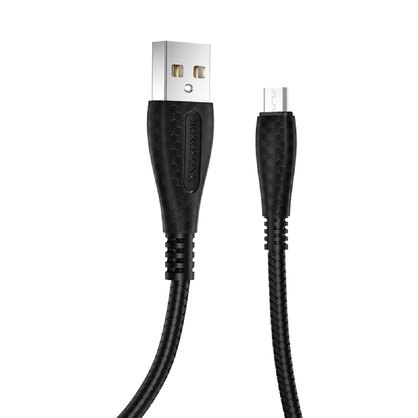 фото Кабель borofone usb micro usb bx38 1m черный