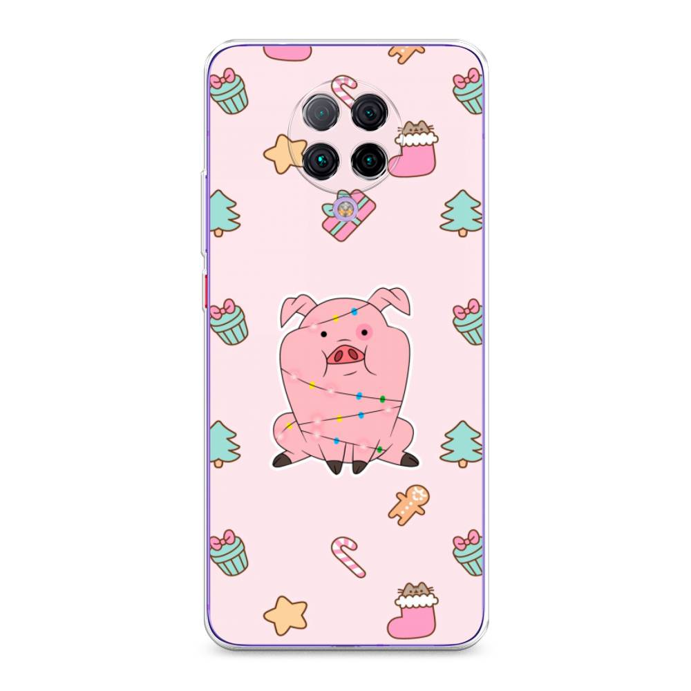 

Чехол на Xiaomi Poco F2 Pro/Redmi K30 Pro "Розовая свинка", Розовый;зеленый, 37050-5