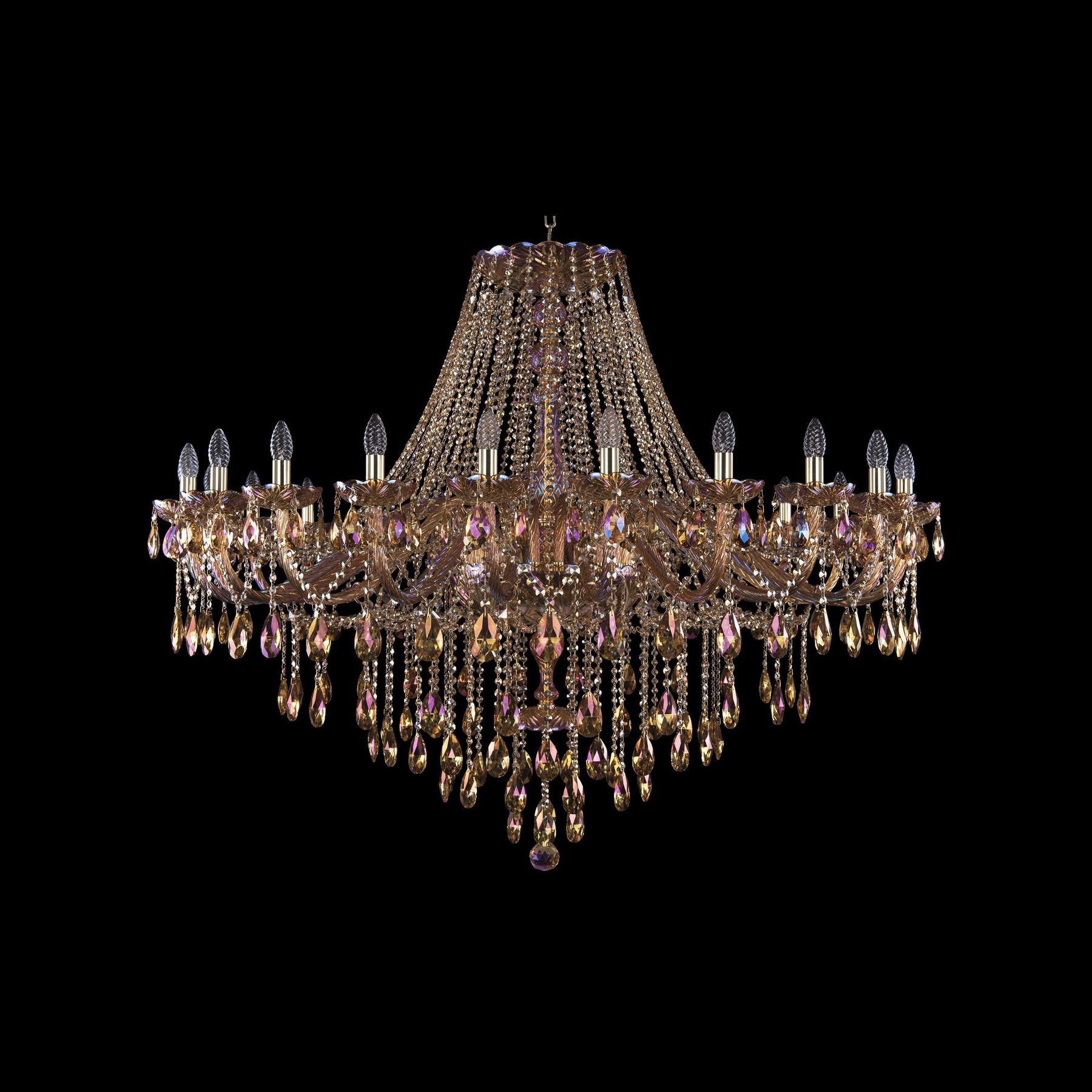 фото Хрустальная люстра 1415/24/530 g m777 bohemia ivele crystal