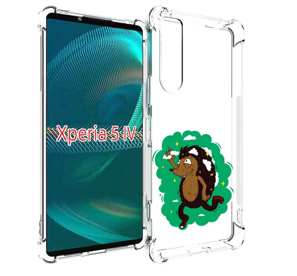 

Чехол MyPads Ежик в облаках для Sony Xperia 5 IV (5-4), Прозрачный, Tocco