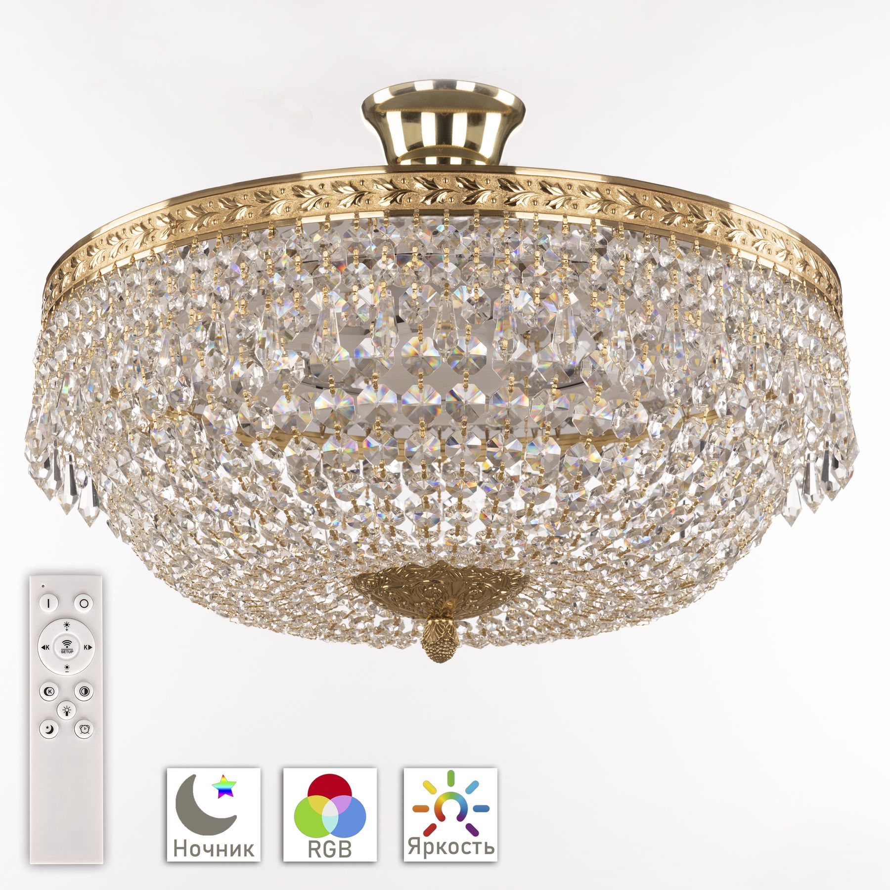 

Хрустальная люстра 19011/45IV/LED-DIM G Bohemia Ivele Crystal, 19011/45IV/LED-DIM G