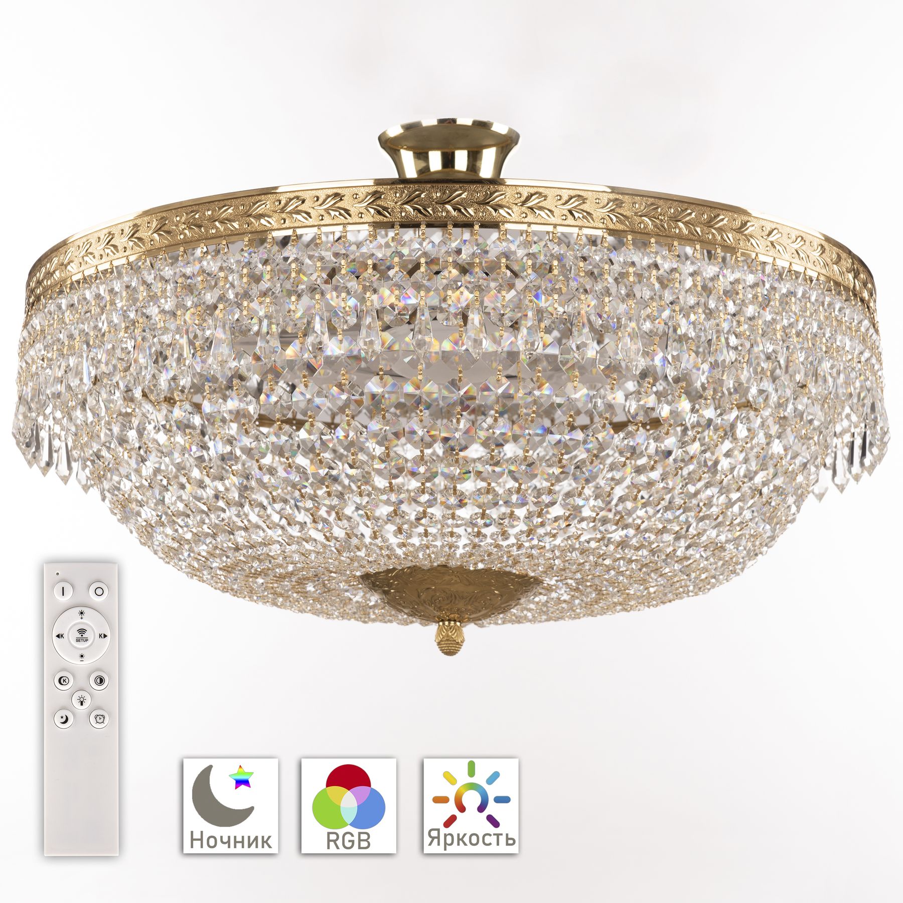 

Хрустальная люстра 19011/55IV/LED-DIM G Bohemia Ivele Crystal, 19011/55IV/LED-DIM G