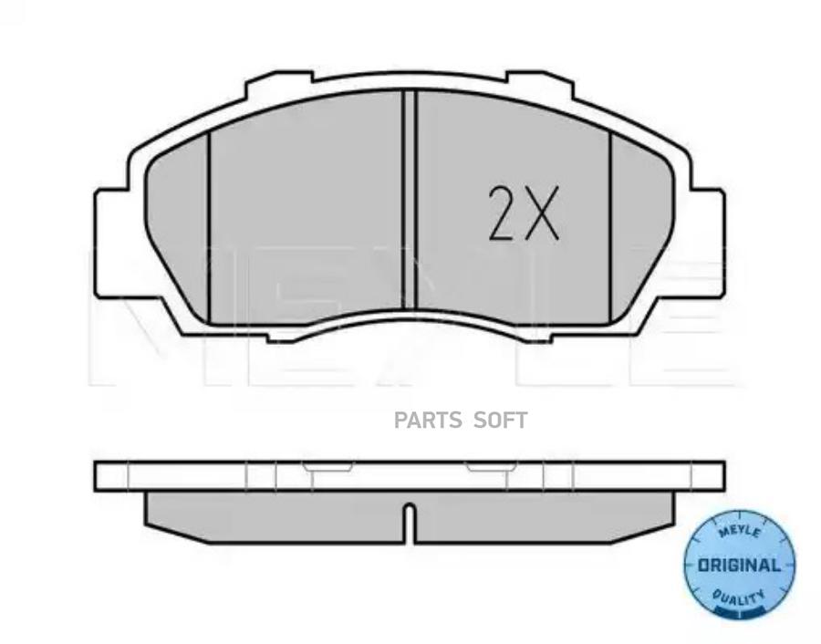 

Колодки Honda Civic/Accord/Cr-V/Hr-V 97-02 Meyle арт. 0252165118W