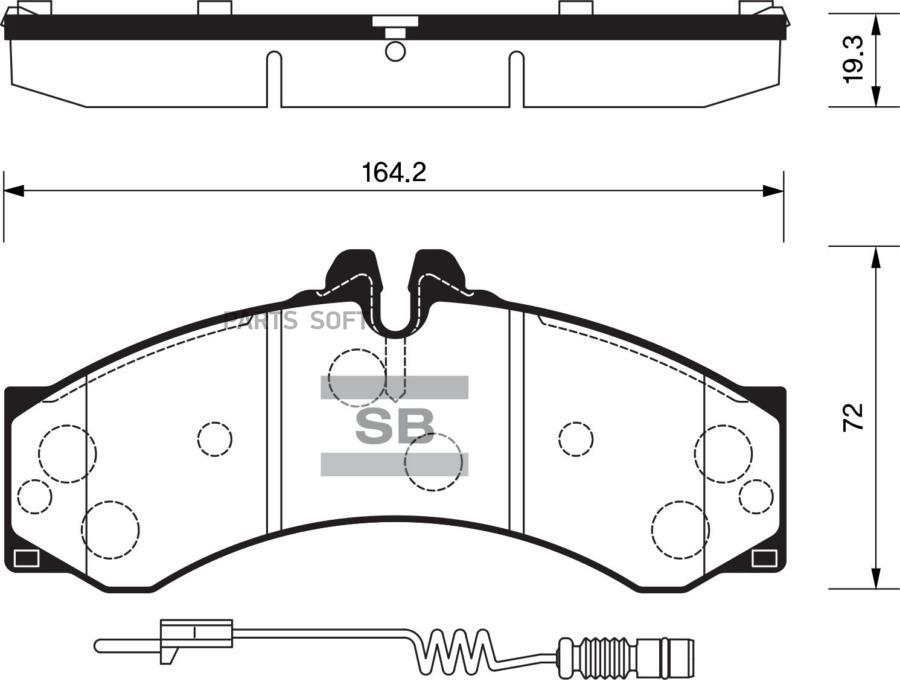 

Тормозные колодки Sangsin brake SP1277