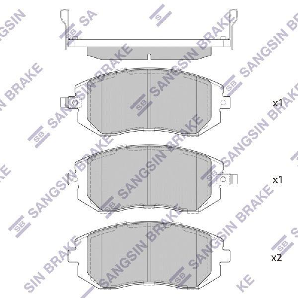 

Тормозные колодки Sangsin brake SP1367