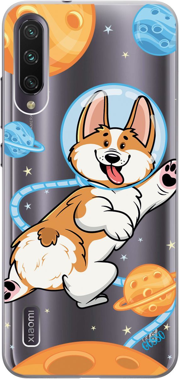 

Чехол на Xiaomi Mi A3 "CosmoCorgi" прозрачный, Прозрачный;коричневый, 1825