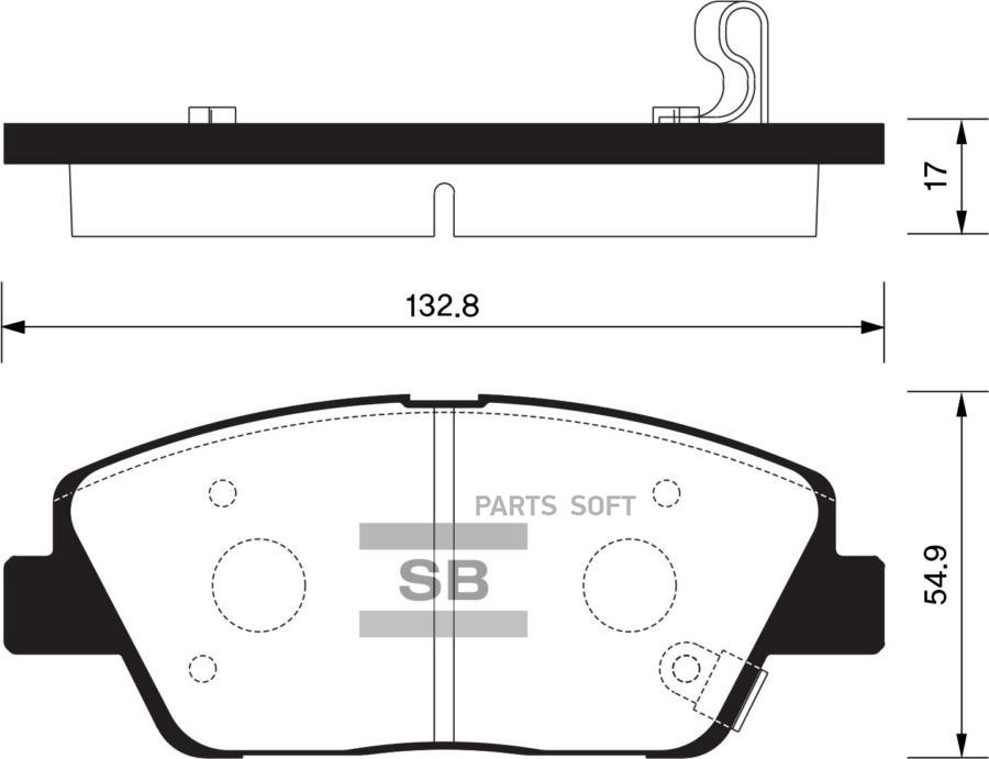 

Тормозные колодки Sangsin brake SP1397
