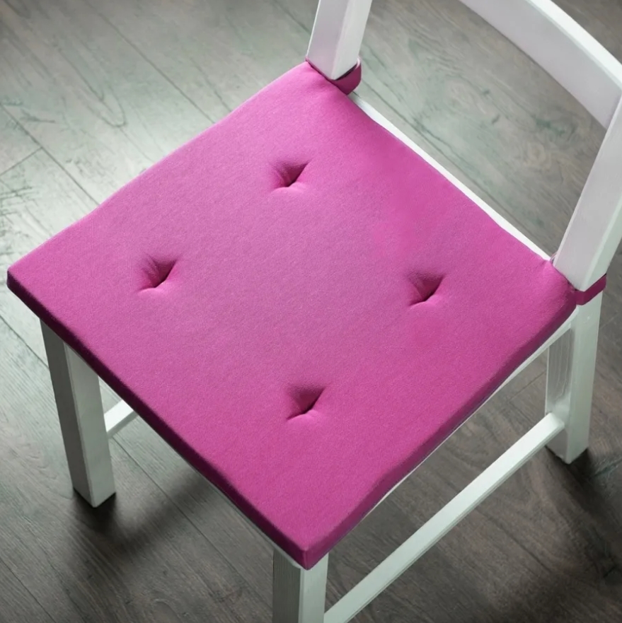 фото Подушка на стул на сидушку pasionaria билли 42х37 см, фиолетовый 2 шт