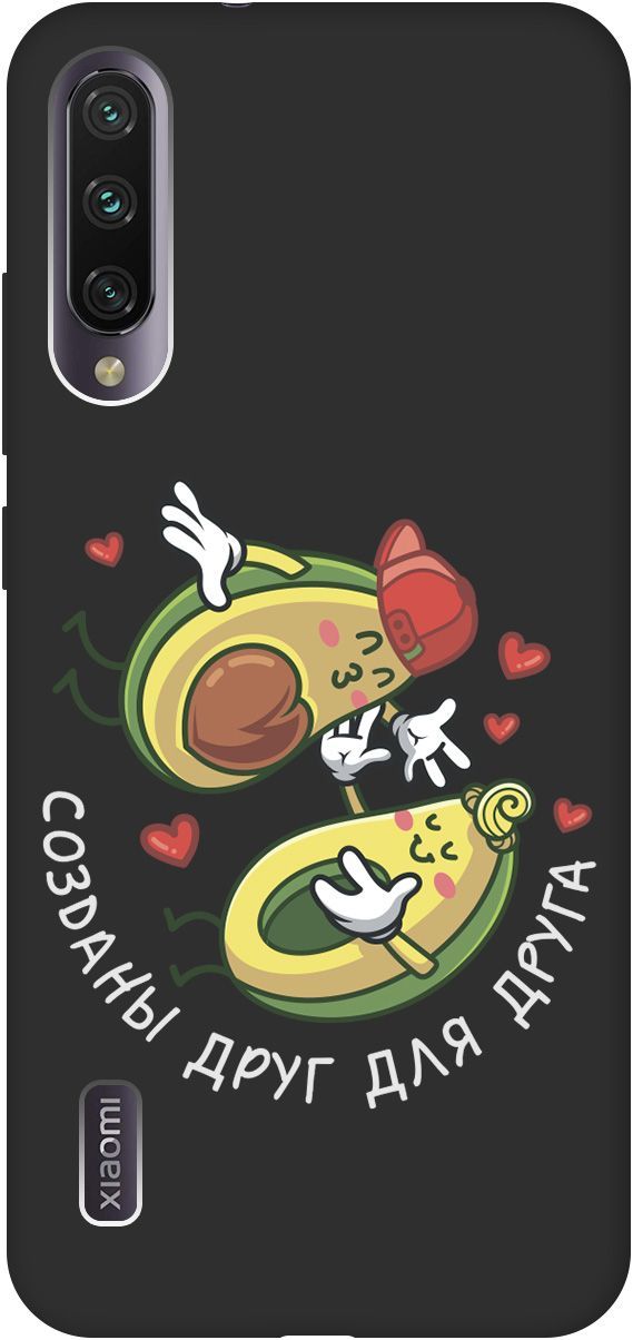 

Матовый чехол на Xiaomi Mi A3 "Avo-Love" черный, Черный;желтый, 2602