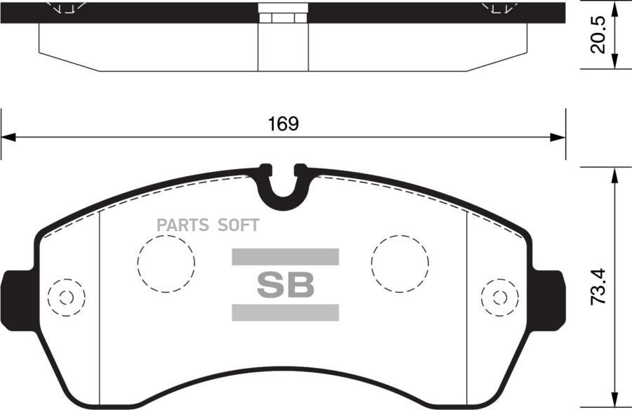 

Тормозные колодки Sangsin brake SP1425