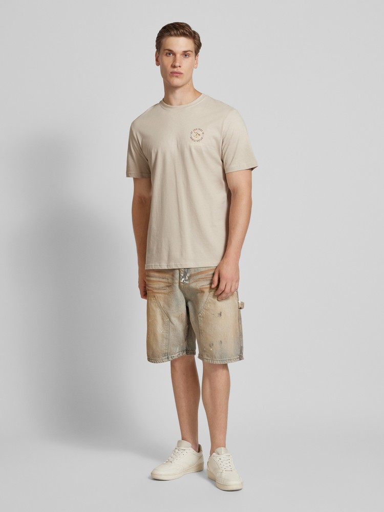 

Футболка мужская ONLY & SONS 22029483 бежевая XXL, Бежевый, 22029483