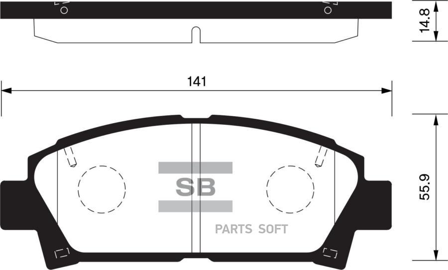 

Тормозные колодки Sangsin brake SP1466