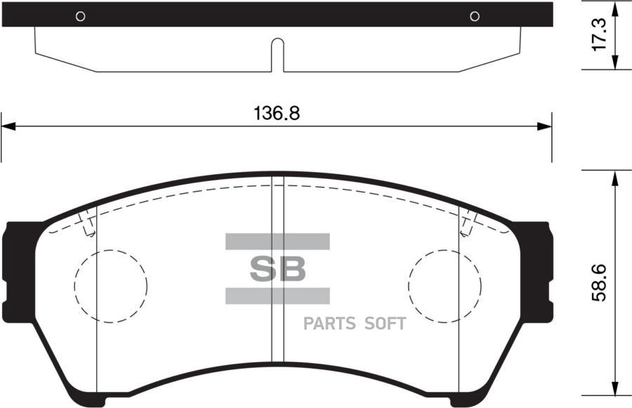 

Тормозные колодки Sangsin brake SP1475