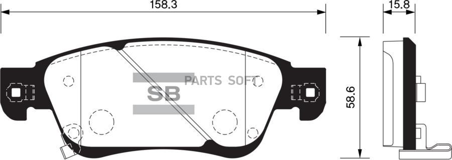 

Тормозные колодки Sangsin brake SP1478