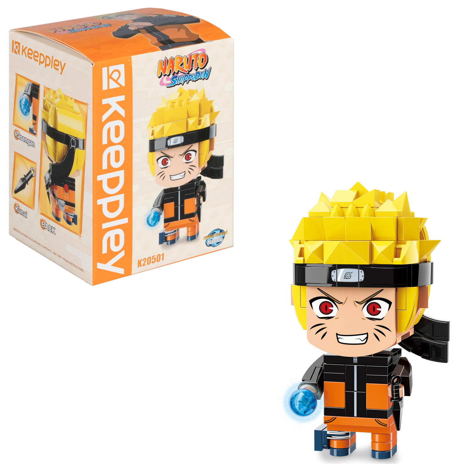 Конструктор 1toy Наруто Узумаки10х5,5х5 см брелок аниме naruto наруто пвх