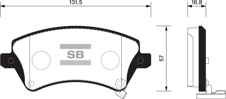 

Тормозные колодки Sangsin brake SP1502