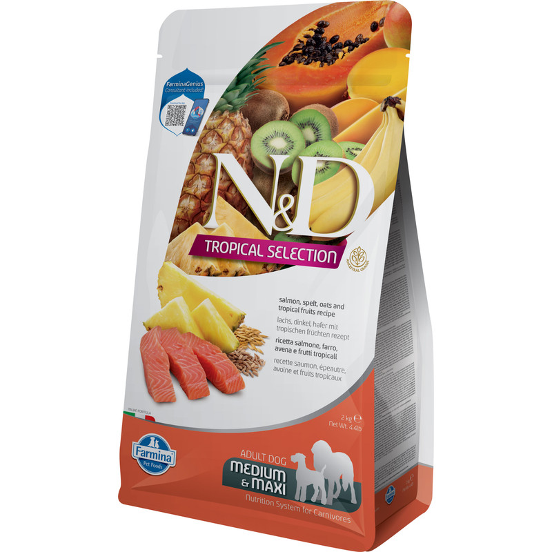 

Сухой корм для собак Farmina N&D Tropical Selection, лосось, 2 кг