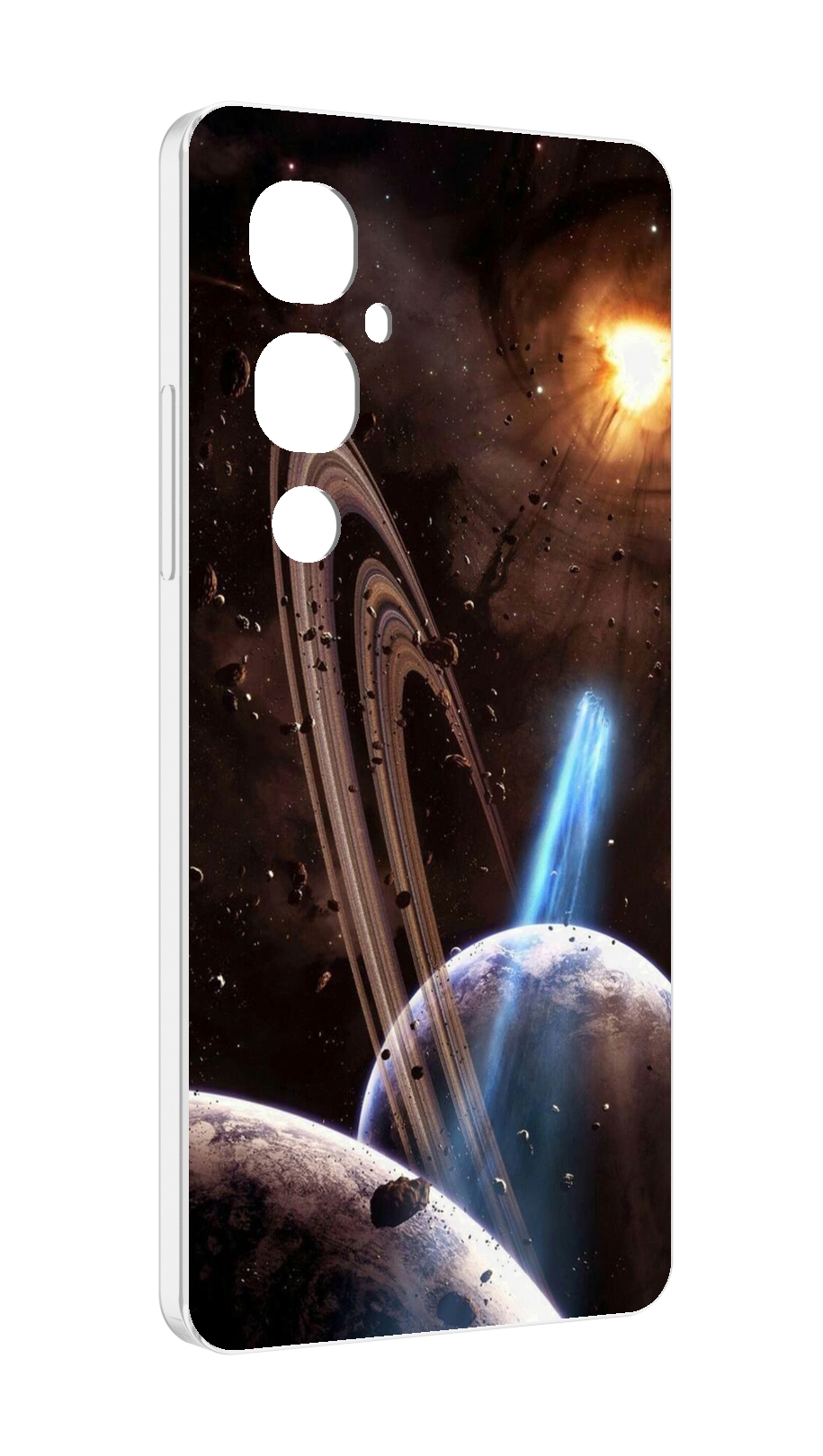 

Чехол MyPads сатурн в космосе для Tecno Pova 4 Pro, Прозрачный, Tocco