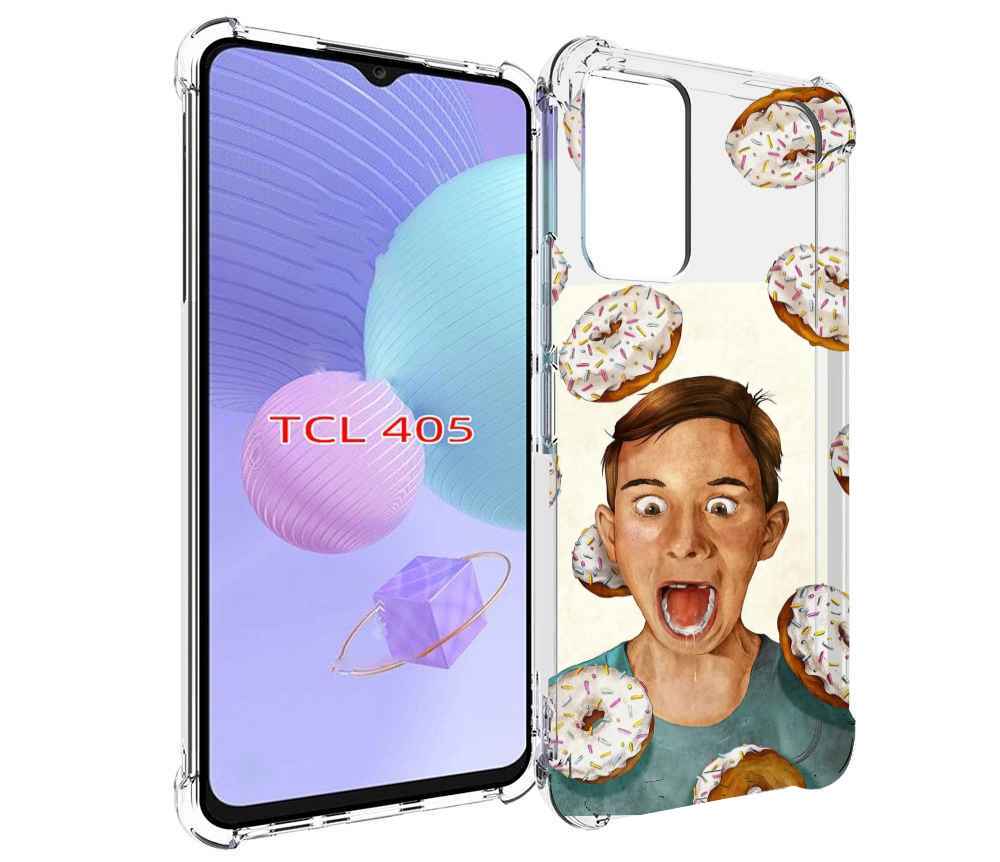 

Чехол MyPads Бешенные-пончики для TCL 405, Tocco