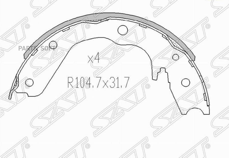 

Колодки Тормозные Зад Great Wall Hover/Safe 1Шт Sat St-3507120K00