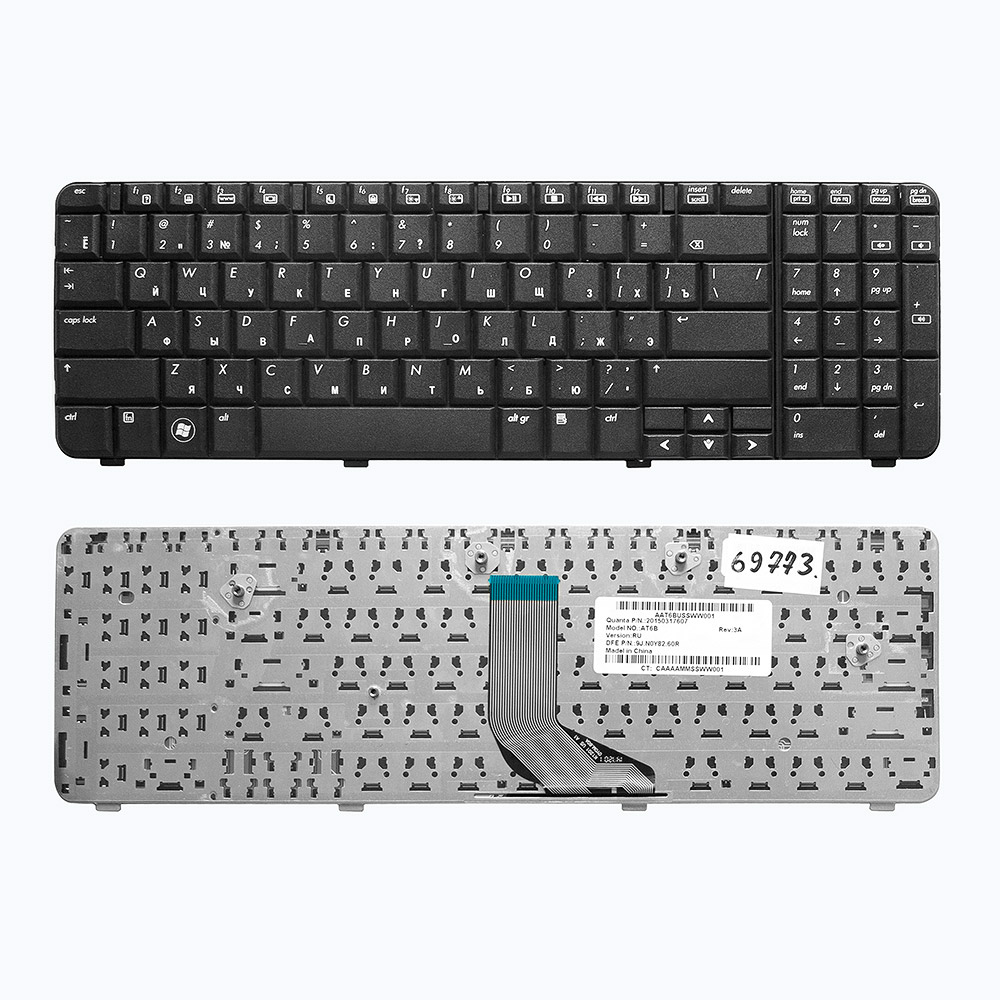 

Клавиатура для ноутбука HP Compaq Presario CQ61, G61, CQ61-105er Series. Плоский Enter. Че