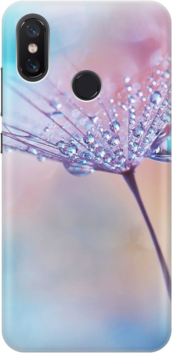 

Силиконовый чехол на Xiaomi Mi 8 "Капелька на одуванчике", Голубой;розовый, 3139
