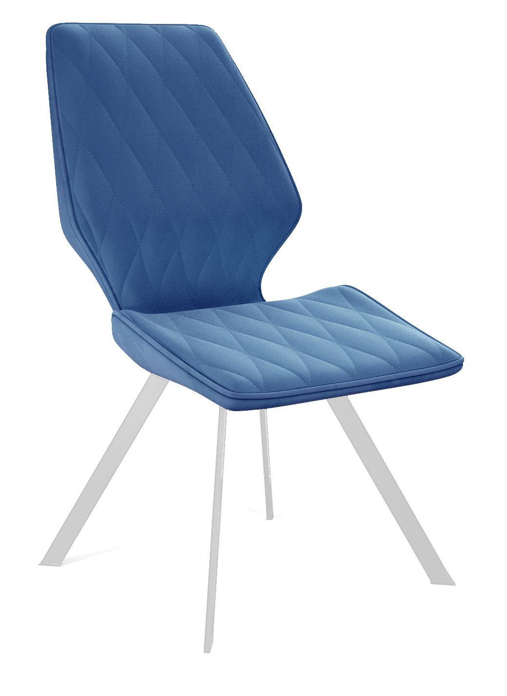 

Стул DikLine 242M B8 BLUE/ ножки белые