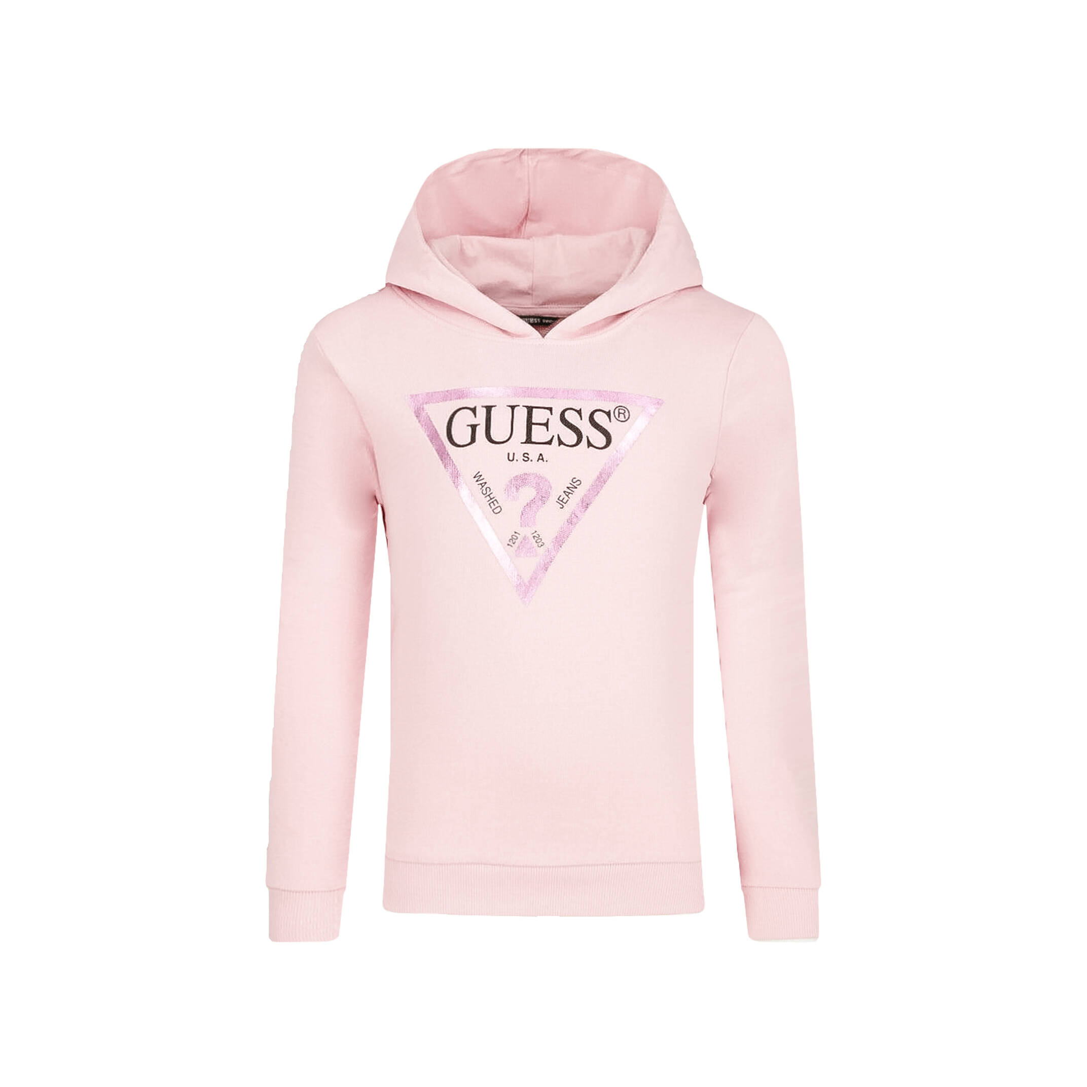 Толстовка Guess для девочек, розовый, размер 12, J83Q14KAUG0