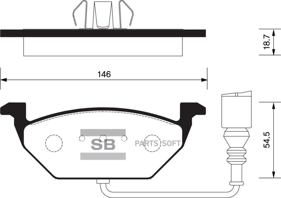 

Тормозные колодки Sangsin brake SP2025