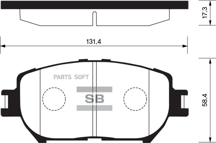 

Тормозные колодки Sangsin brake SP2037