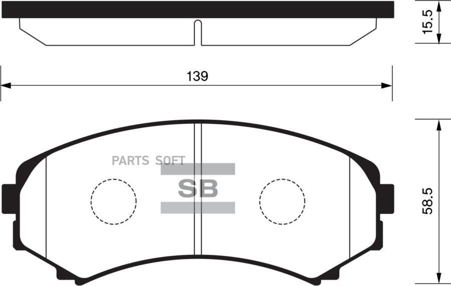 

Тормозные колодки Sangsin brake SP2075
